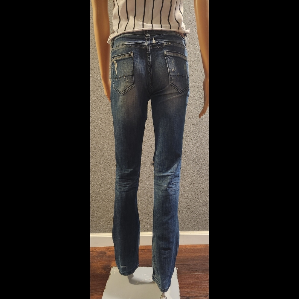 Machine Distressed Jeans - Picture 5 of 16